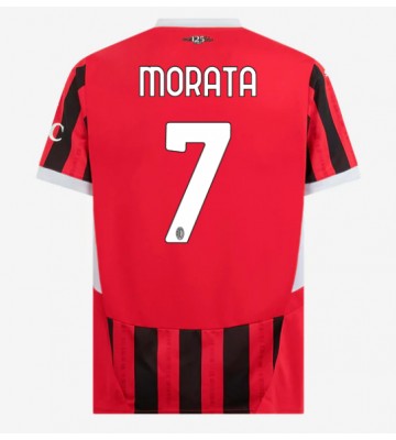 AC Milan Alvaro Morata #7 Hemmatröja 2024-25 Kortärmad